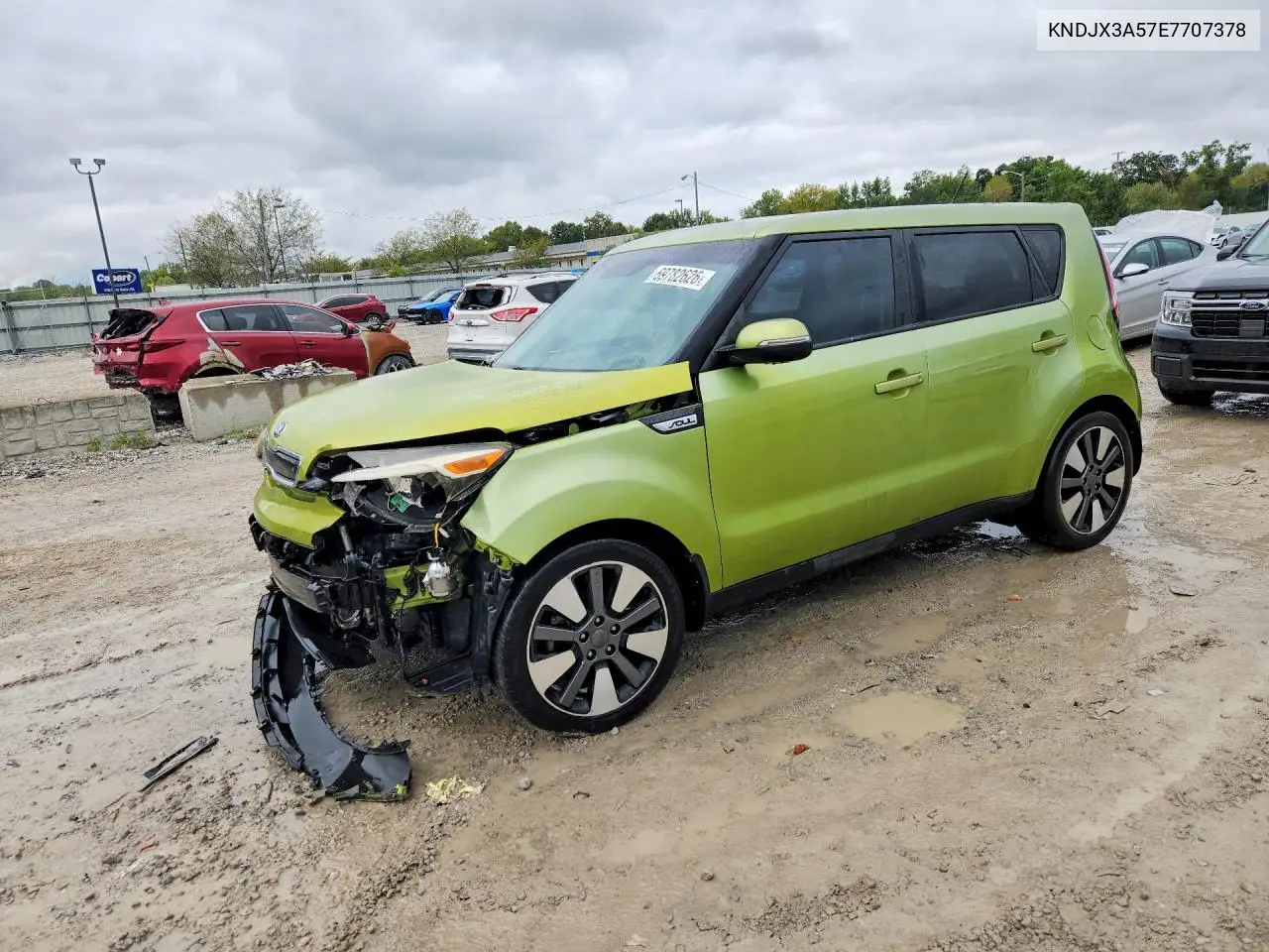 KIA SOUL 2014, VIN KNDJX3A57E7707378