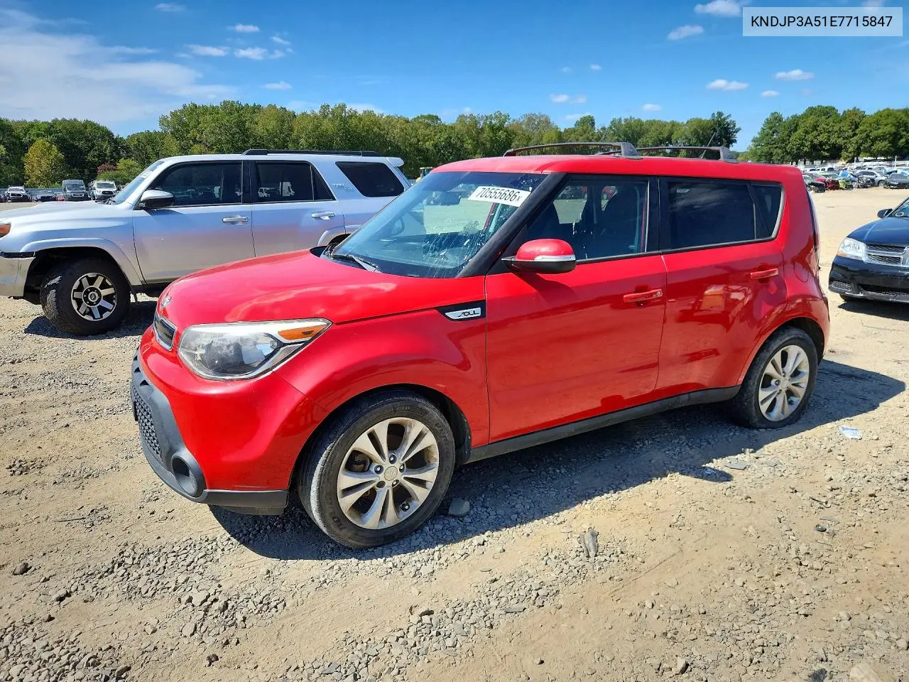 KIA SOUL 2014, VIN KNDJP3A51E7715847