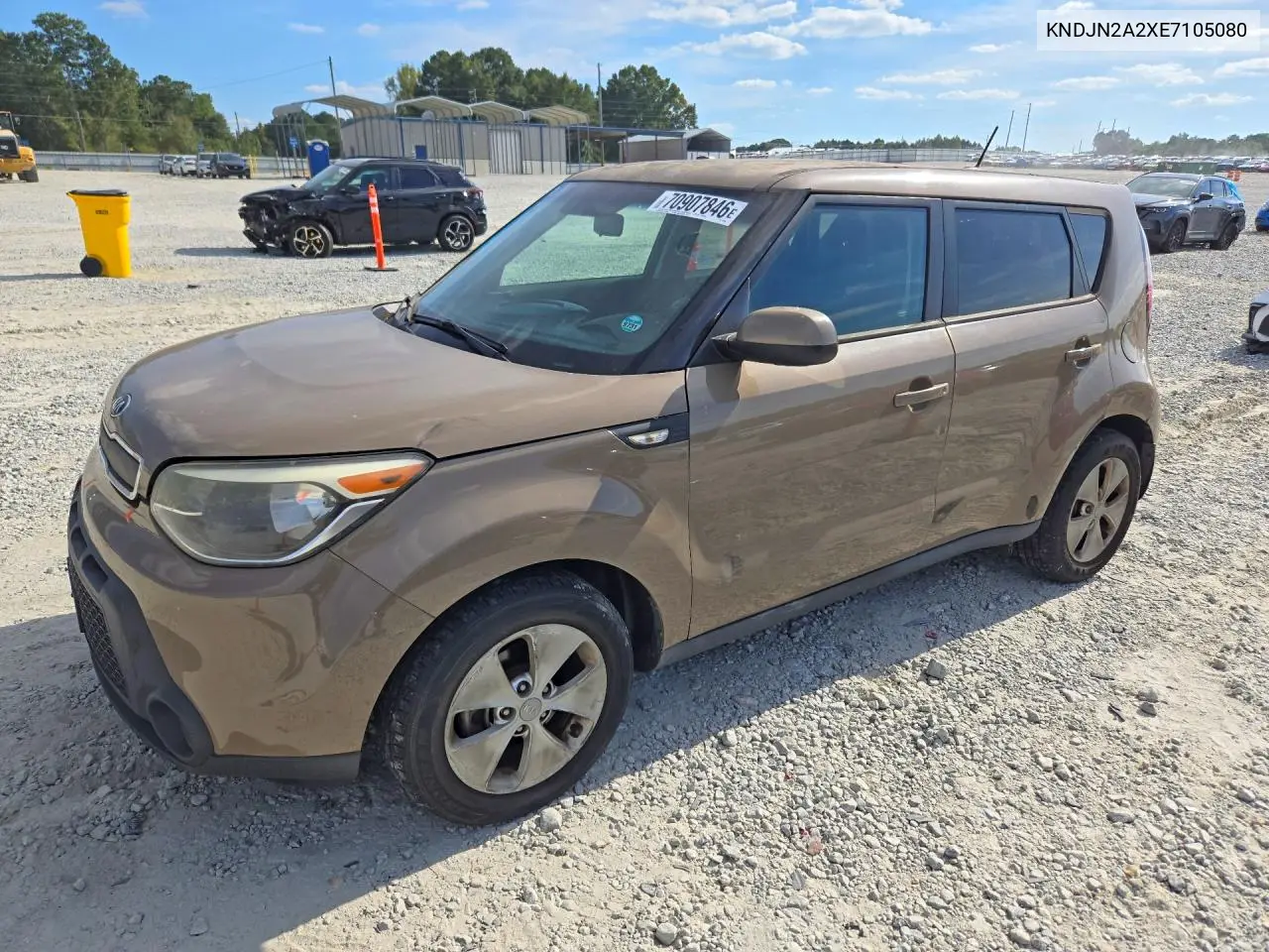 KIA SOUL 2014, VIN KNDJN2A2XE7105080