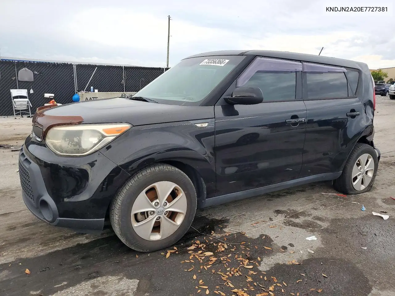 KIA SOUL 2014, VIN KNDJN2A20E7727381