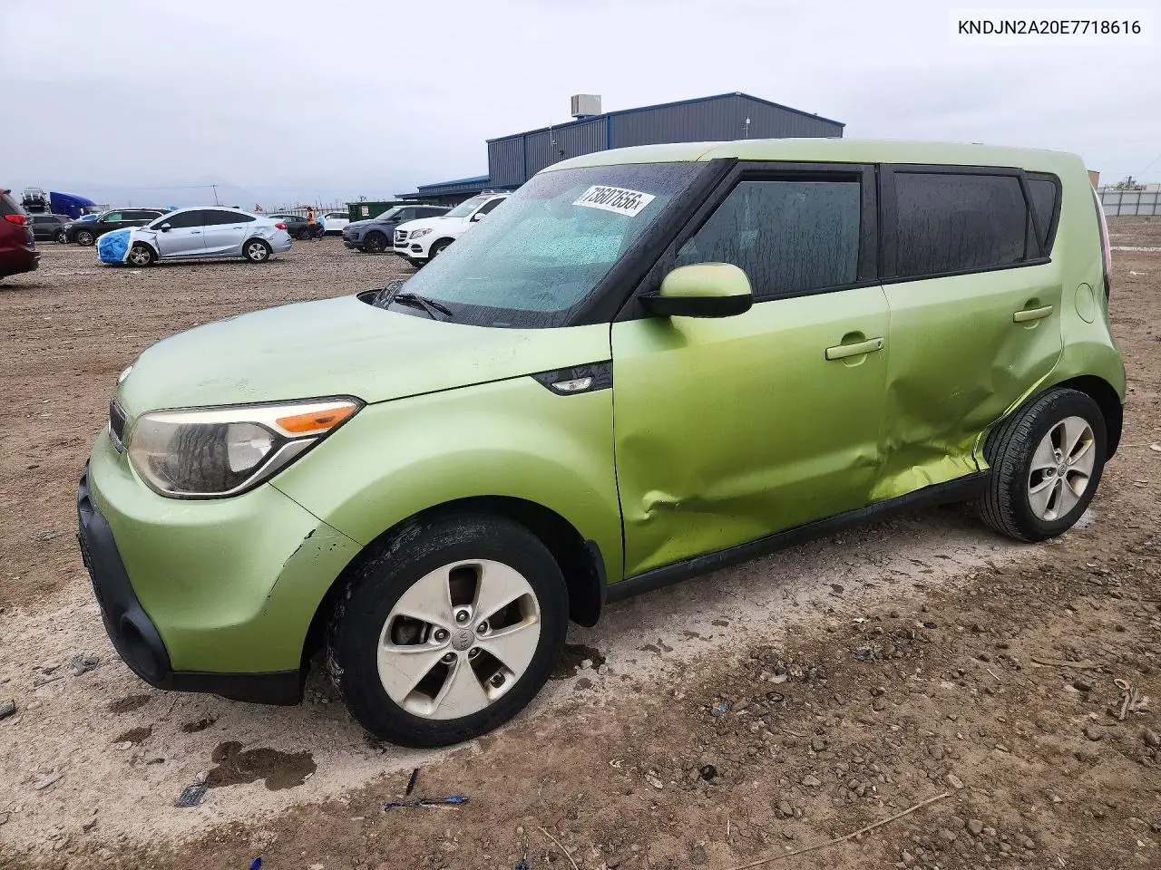 KIA SOUL 2014, VIN KNDJN2A20E7718616