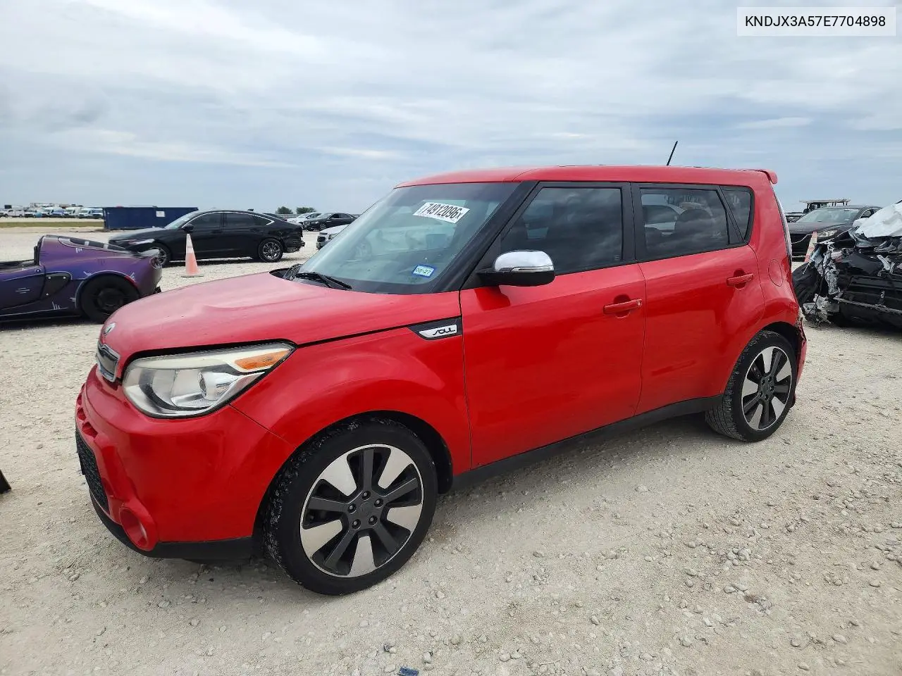 KIA SOUL 2014, VIN KNDJX3A57E7704898