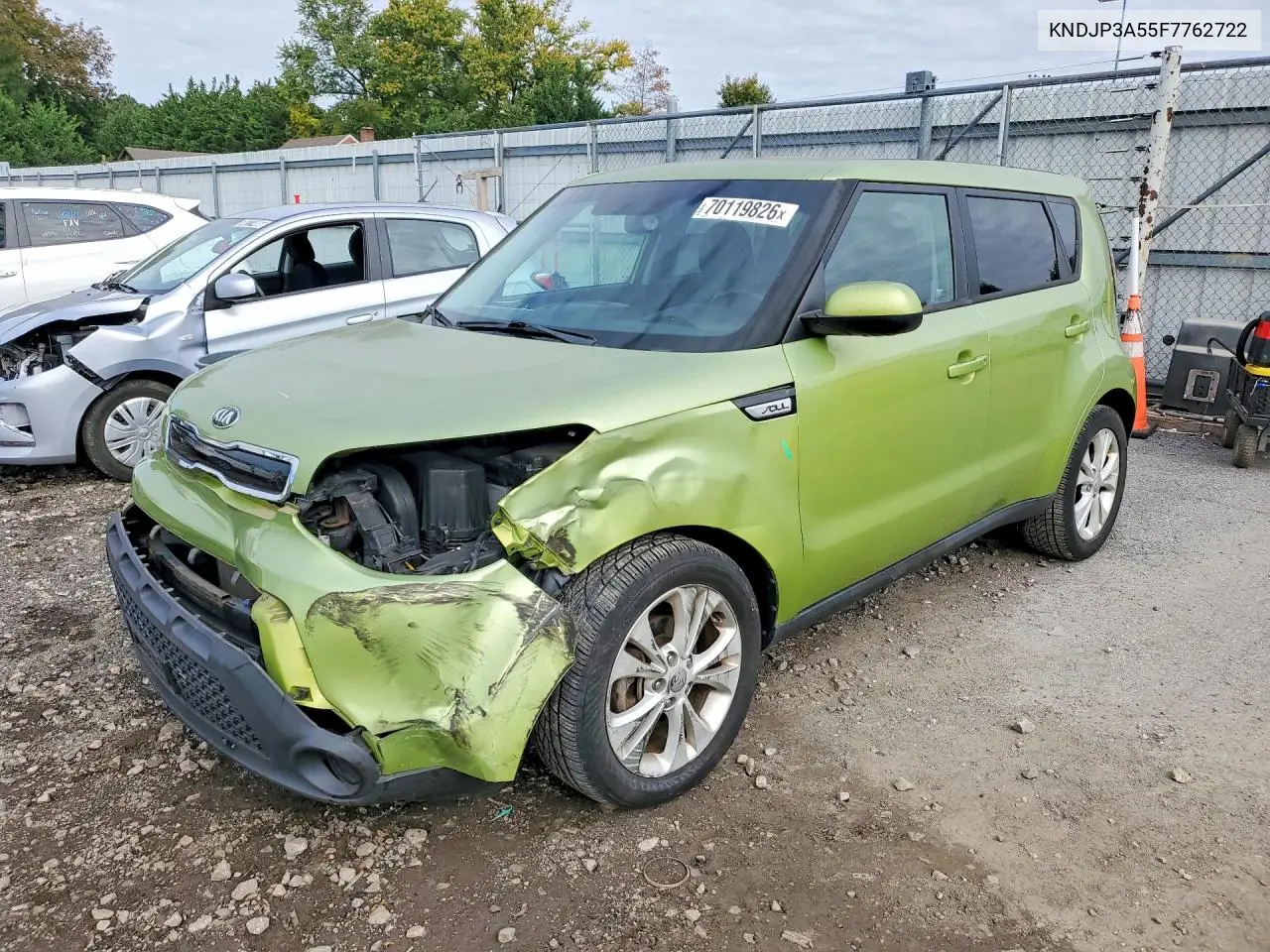 KIA SOUL 2015, VIN KNDJP3A55F7762722
