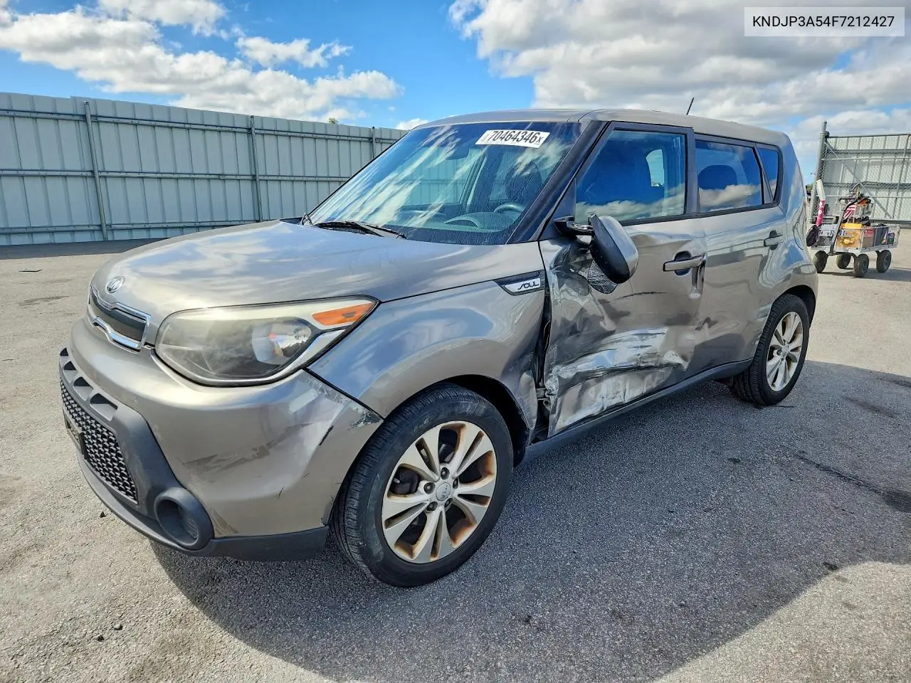 KIA SOUL 2015, VIN KNDJP3A54F7212427