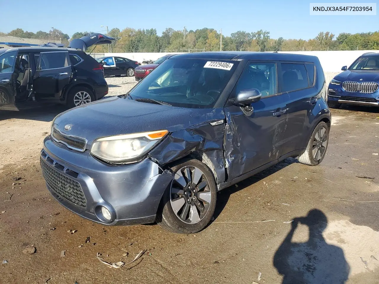 KIA SOUL 2015, VIN KNDJX3A54F7203954