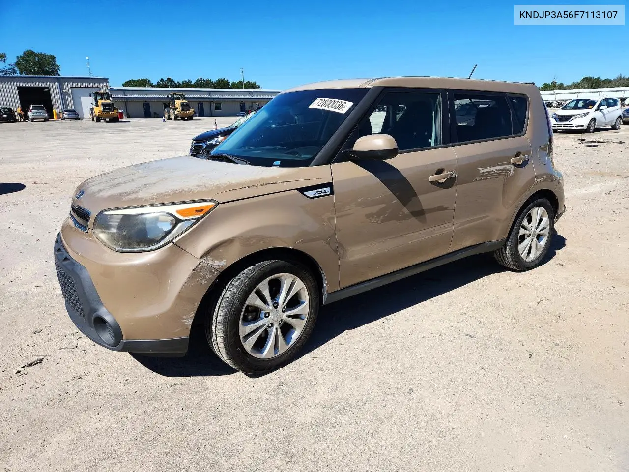 KIA SOUL 2015, VIN KNDJP3A56F7113107