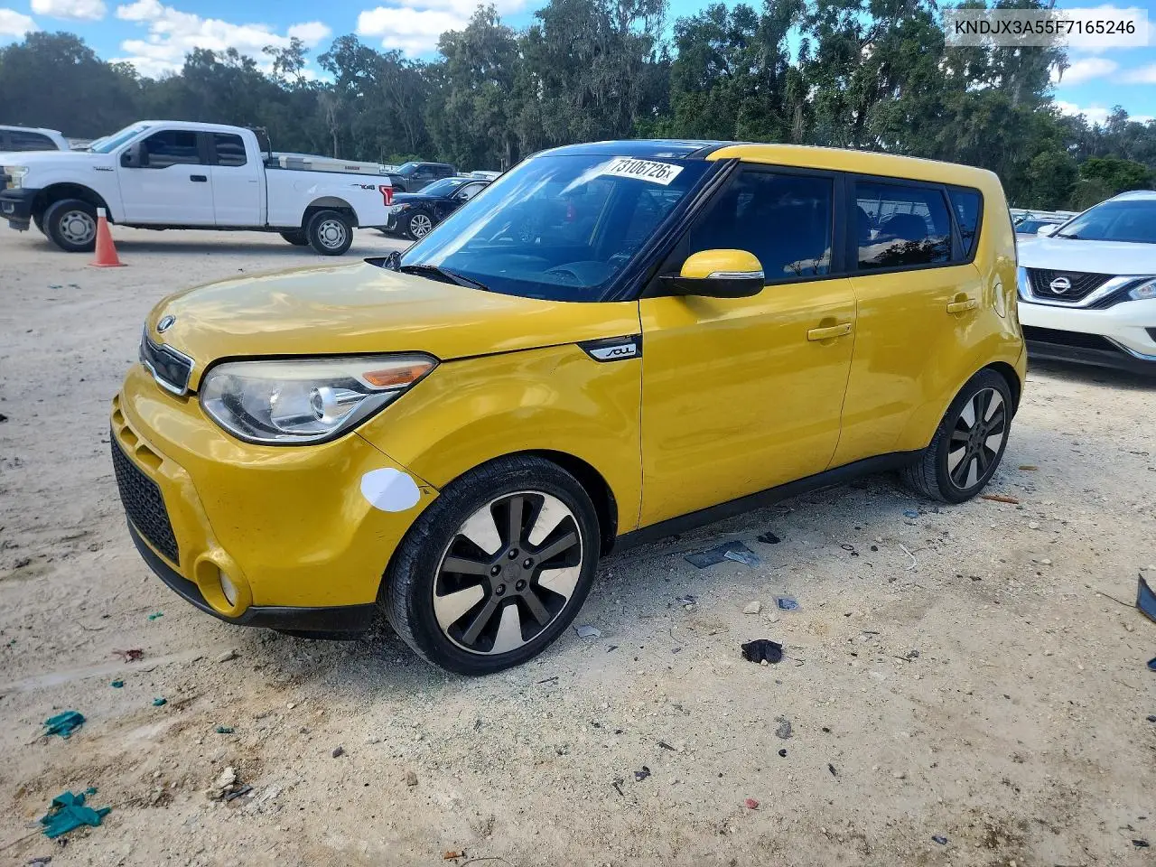 KIA SOUL 2015, VIN KNDJX3A55F7165246
