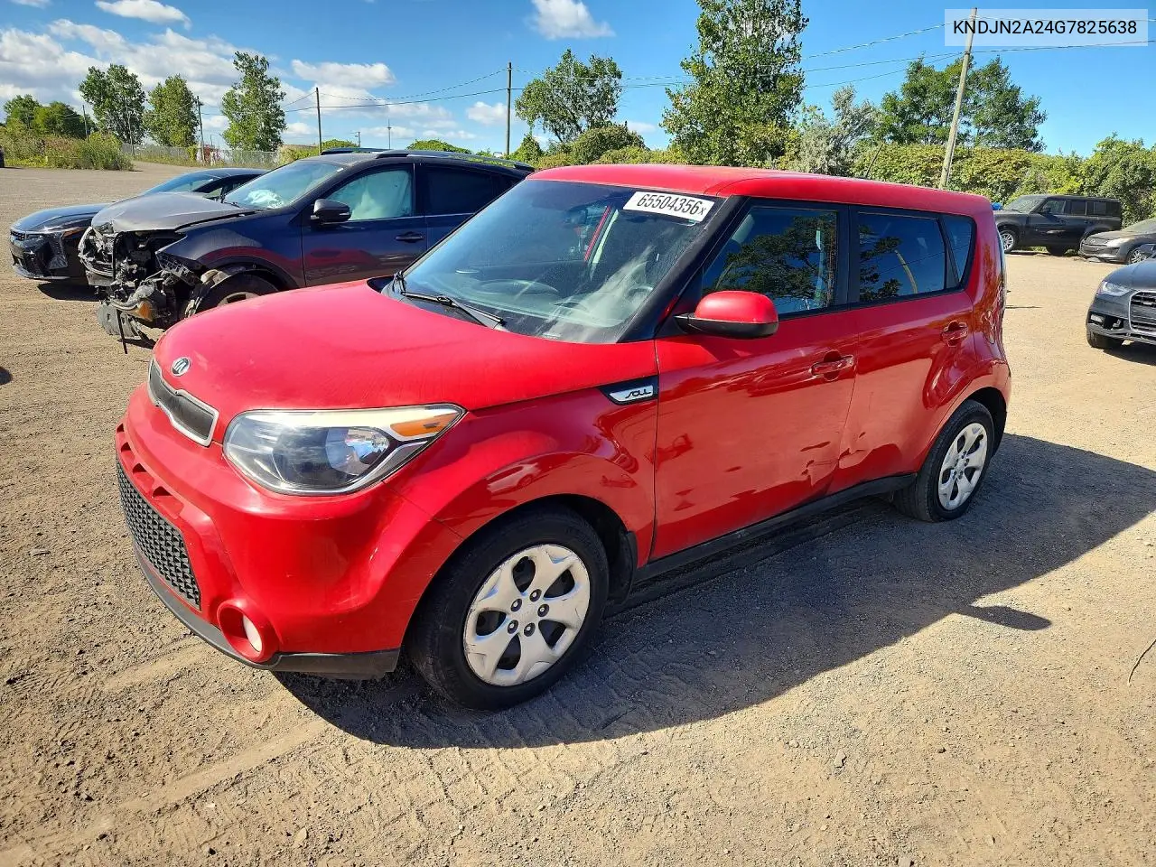 KIA SOUL 2016, VIN KNDJN2A24G7825638