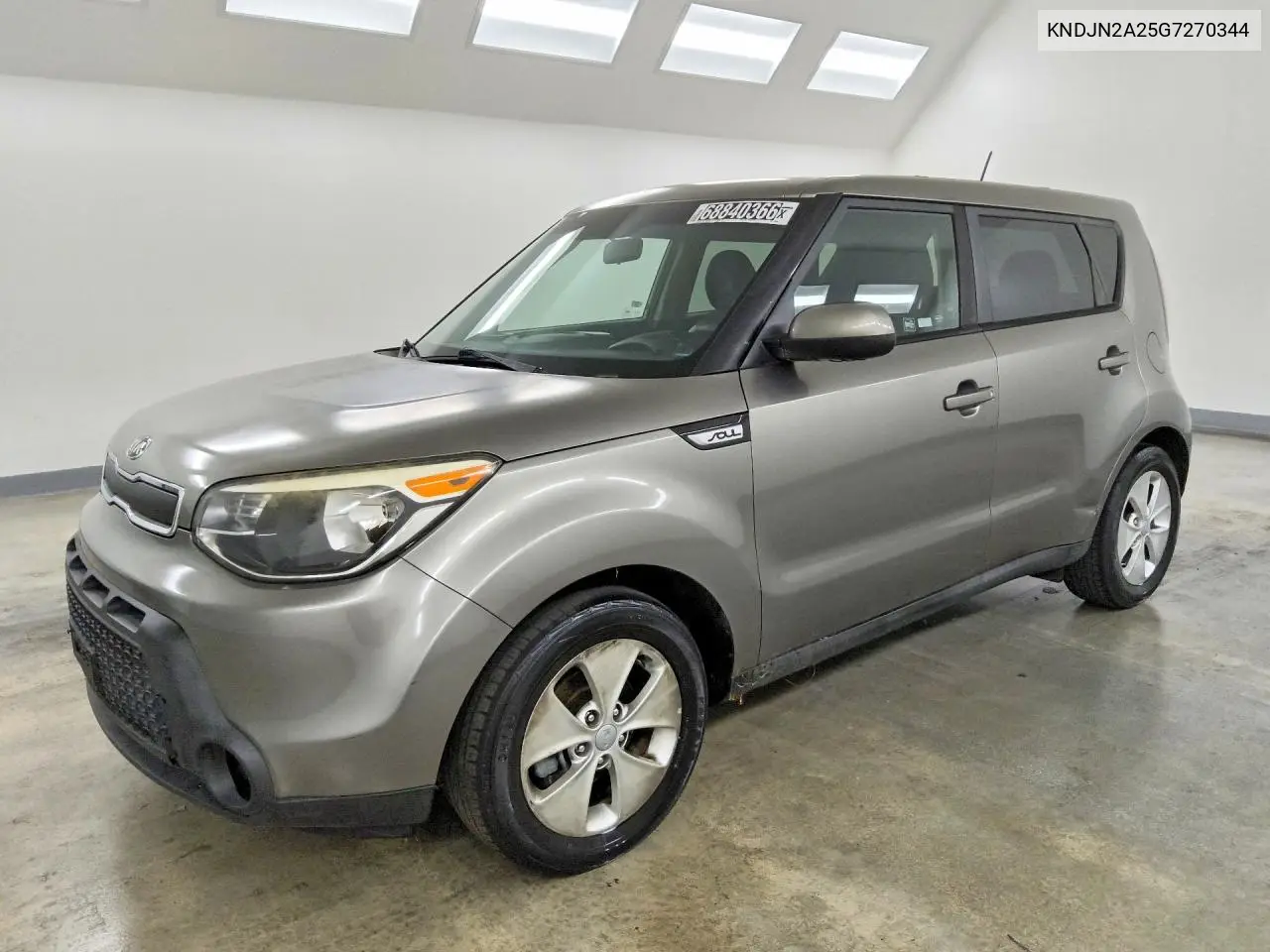 KIA SOUL 2016, VIN KNDJN2A25G7270344