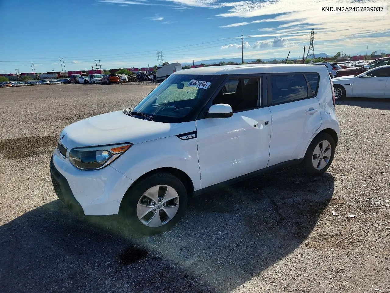 KIA SOUL 2016, VIN KNDJN2A24G7839037