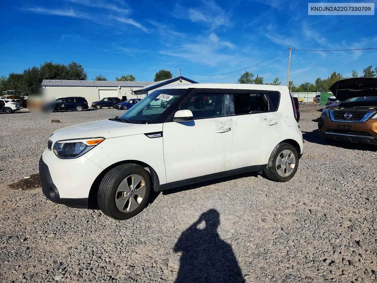 KIA SOUL 2016, VIN KNDJN2A22G7330709