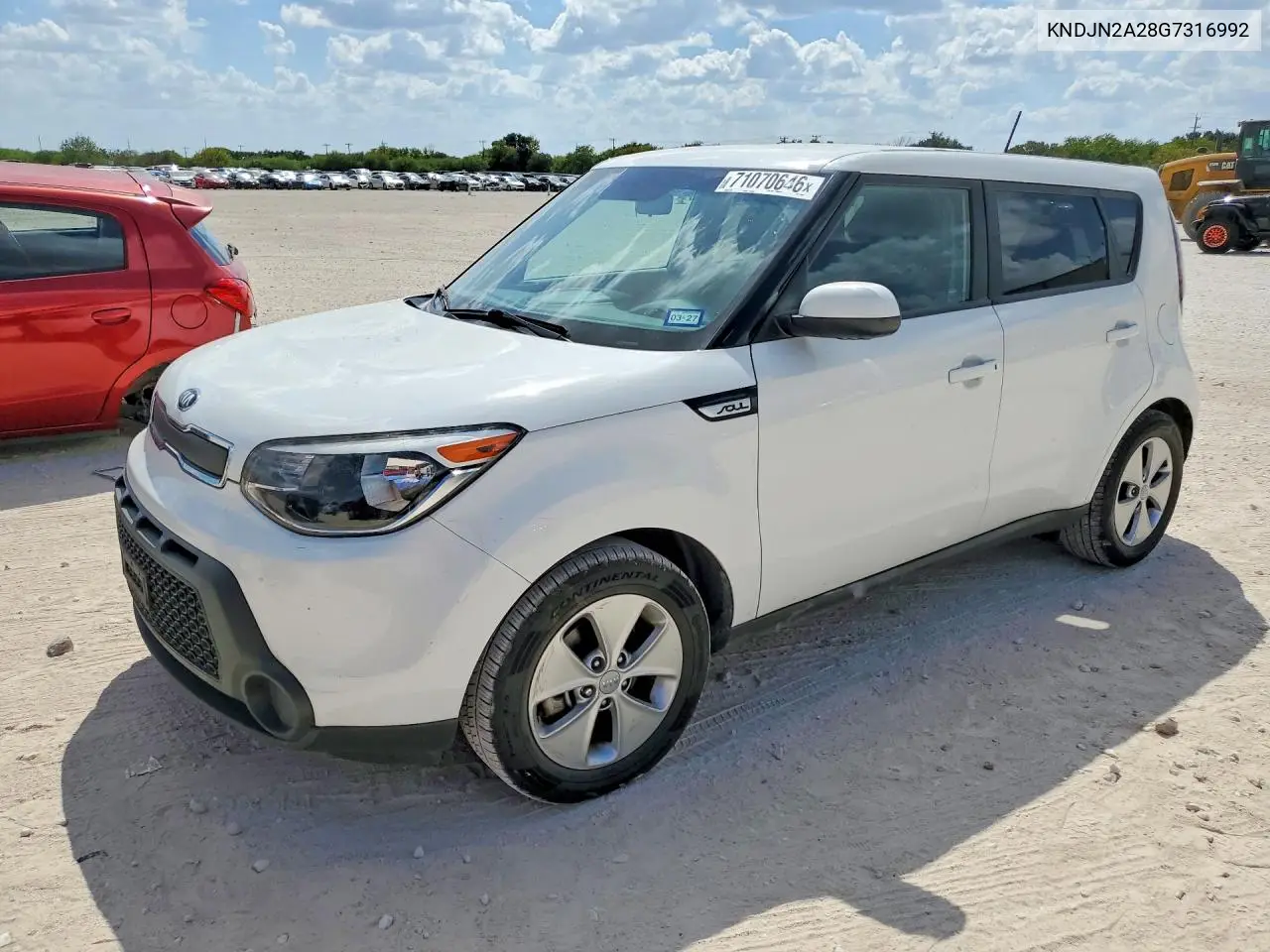 KIA SOUL 2016, VIN KNDJN2A28G7316992