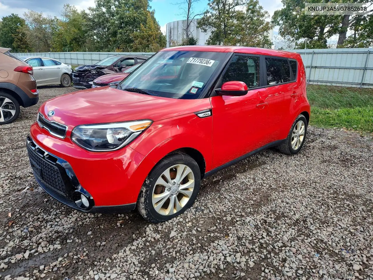 KIA SOUL 2016, VIN KNDJP3A59G7852618