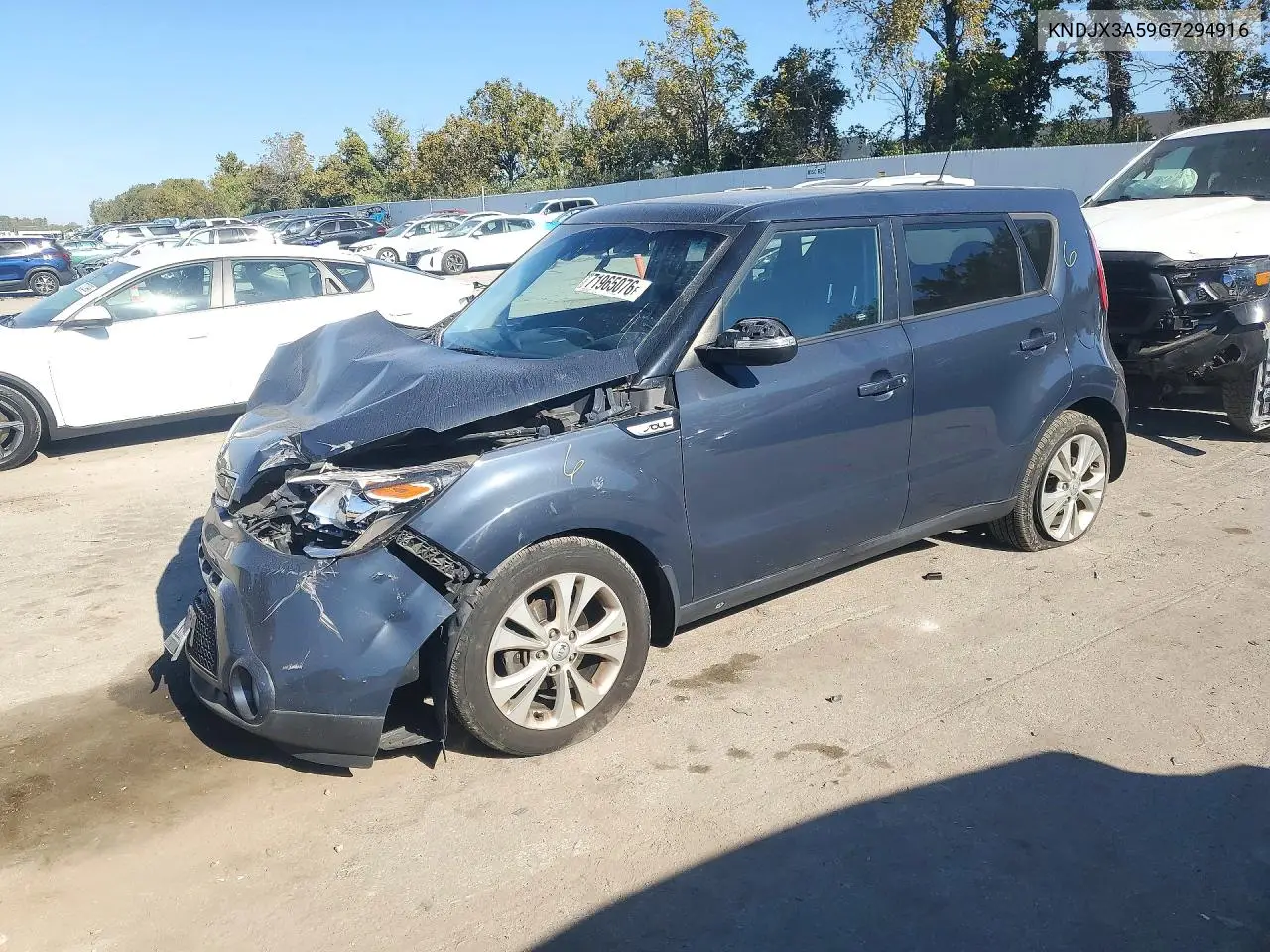 KIA SOUL 2016, VIN KNDJX3A59G7294916