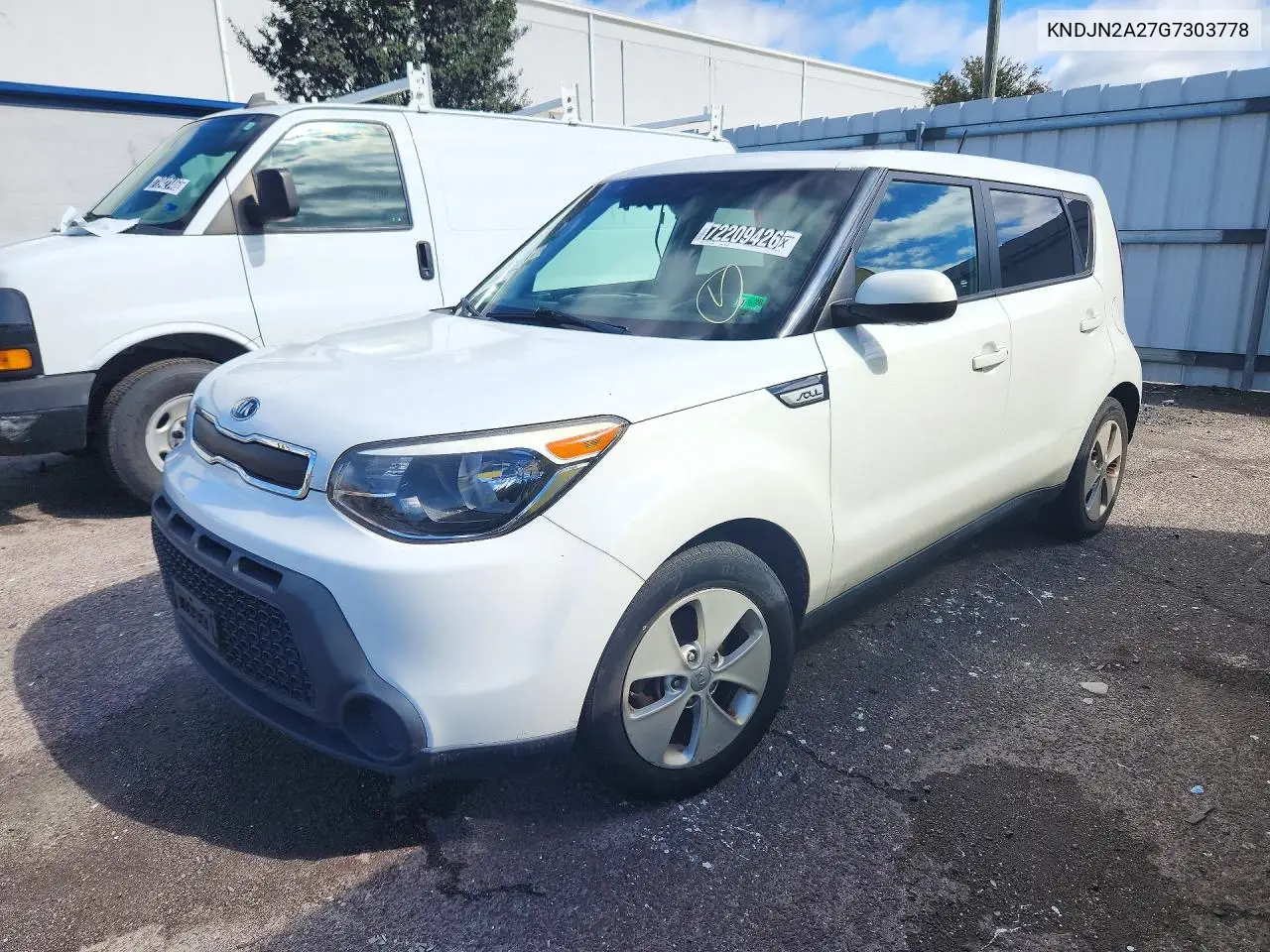 KIA SOUL 2016, VIN KNDJN2A27G7303778