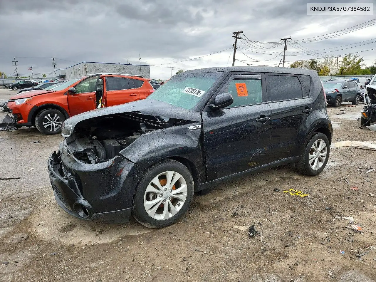 KIA SOUL 2016, VIN KNDJP3A57G7384582