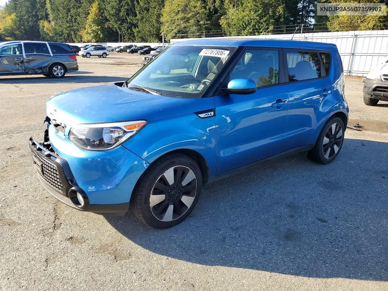 KIA SOUL 2016, VIN KNDJP3A56G7359902