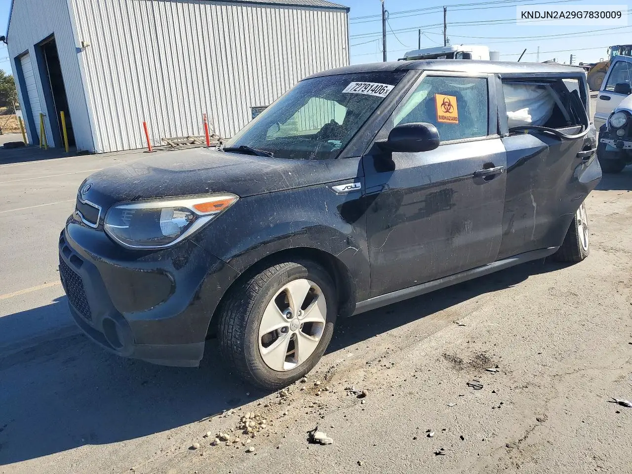 KIA SOUL 2016, VIN KNDJN2A29G7830009
