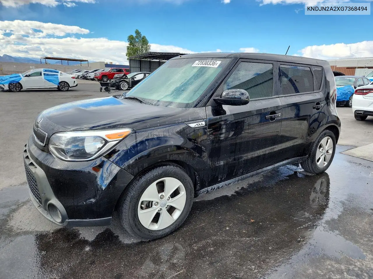 KIA SOUL 2016, VIN KNDJN2A2XG7368494