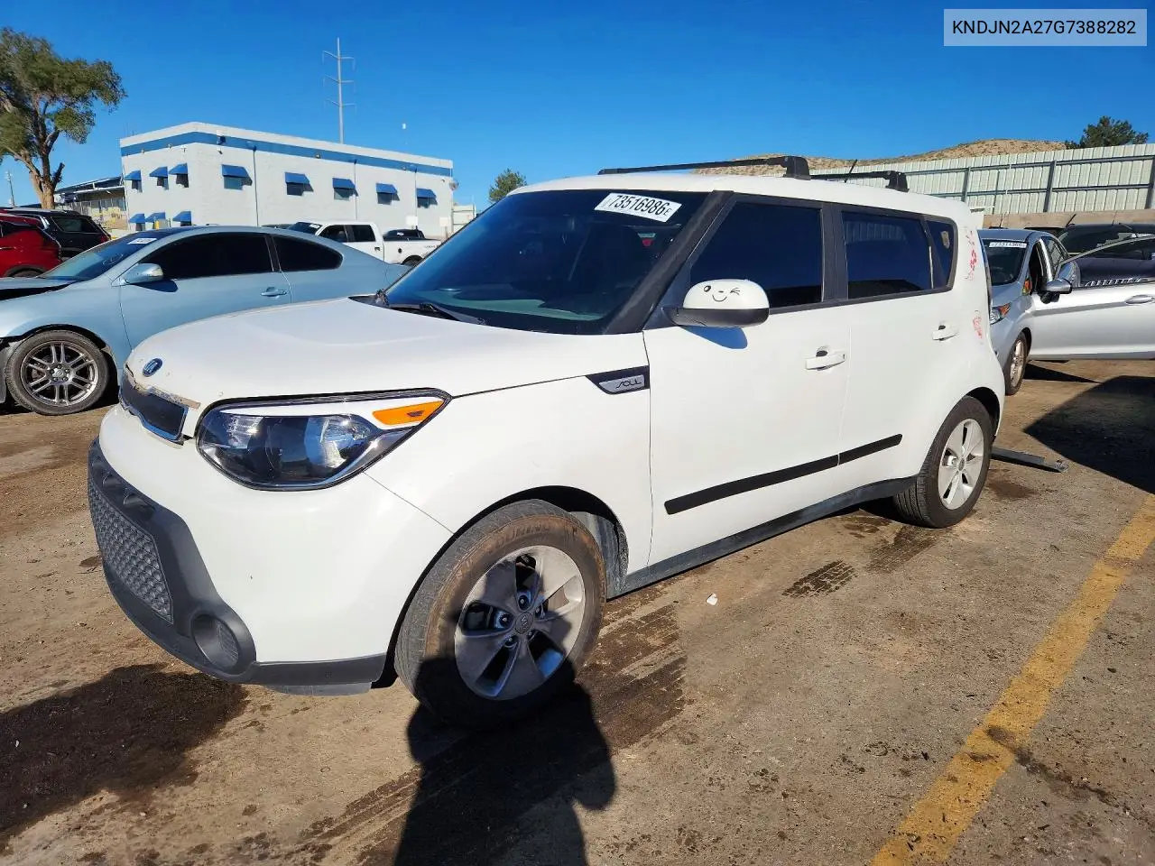 KIA SOUL 2016, VIN KNDJN2A27G7388282