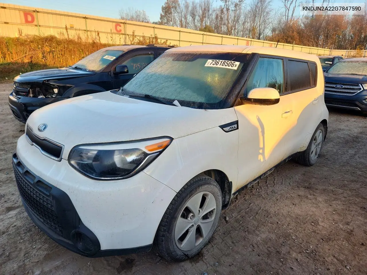 KIA SOUL 2016, VIN KNDJN2A22G7847590