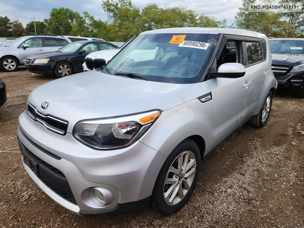 KIA SOUL 2017, VIN KNDJP3A58H7418191