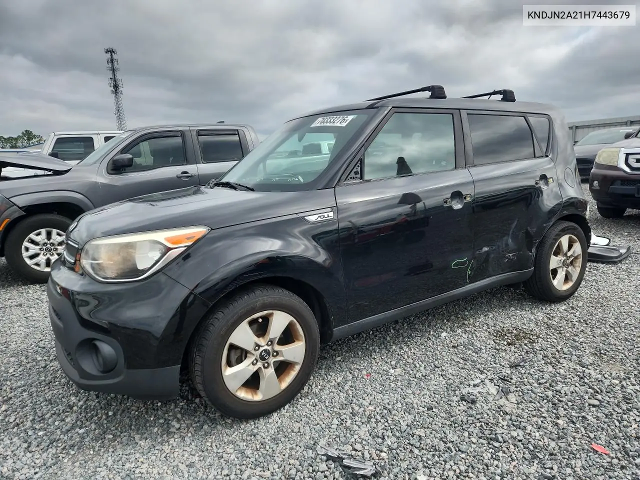 KIA SOUL 2017, VIN KNDJN2A21H7443679