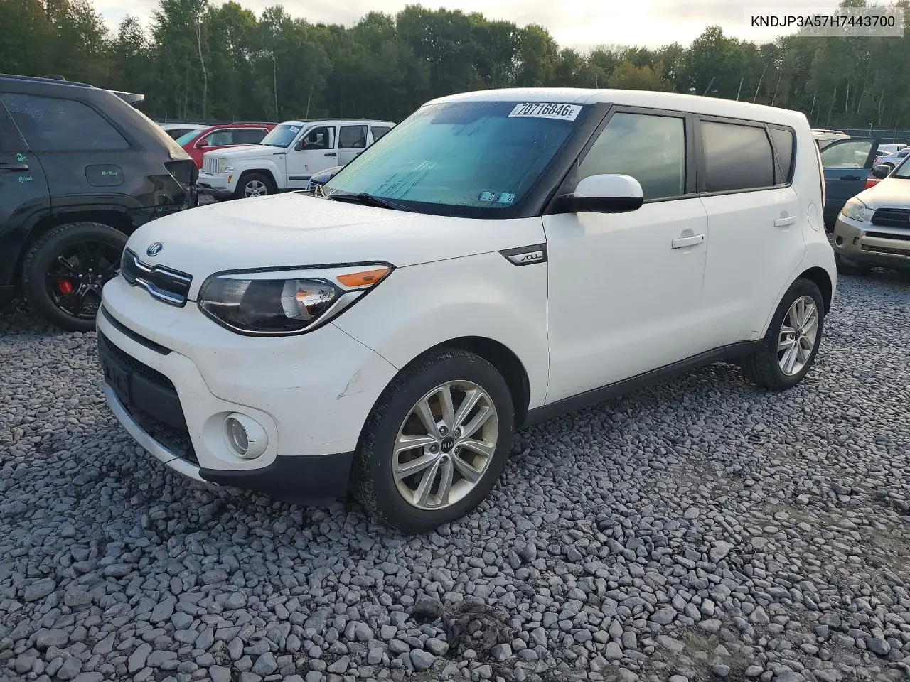 KIA SOUL 2017, VIN KNDJP3A57H7443700