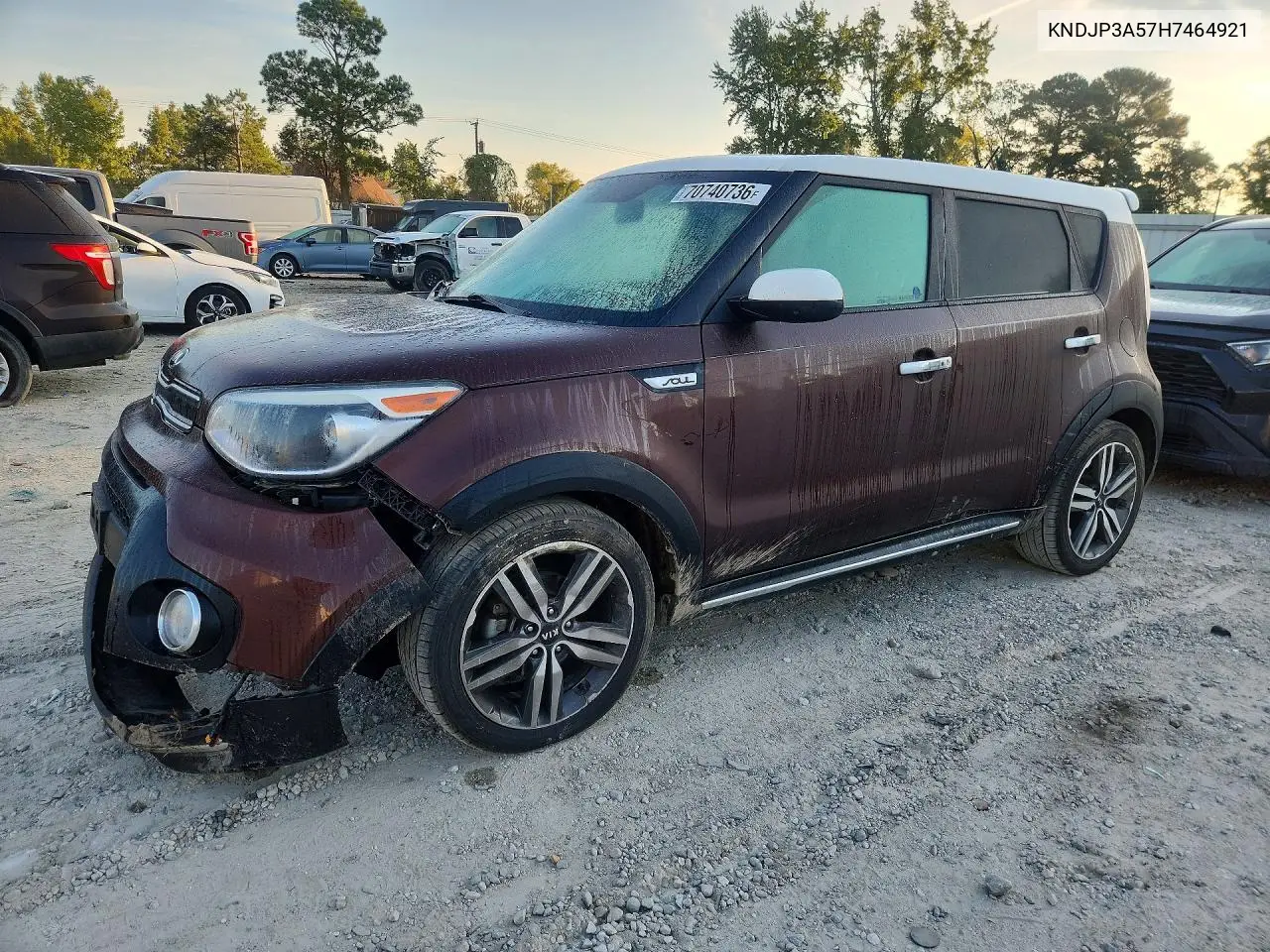 KIA SOUL 2017, VIN KNDJP3A57H7464921