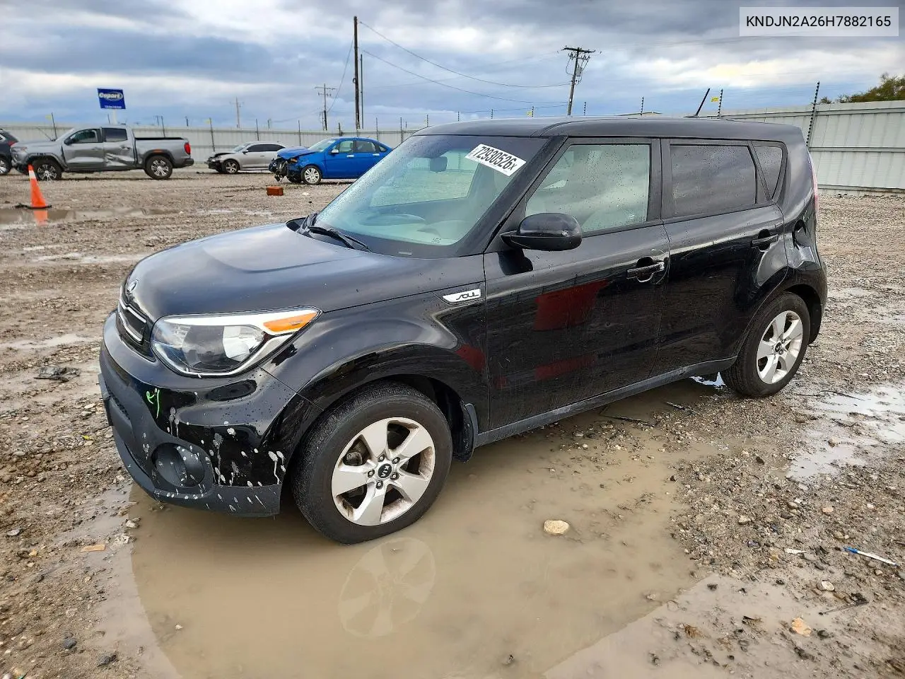 KIA SOUL 2017, VIN KNDJN2A26H7882165