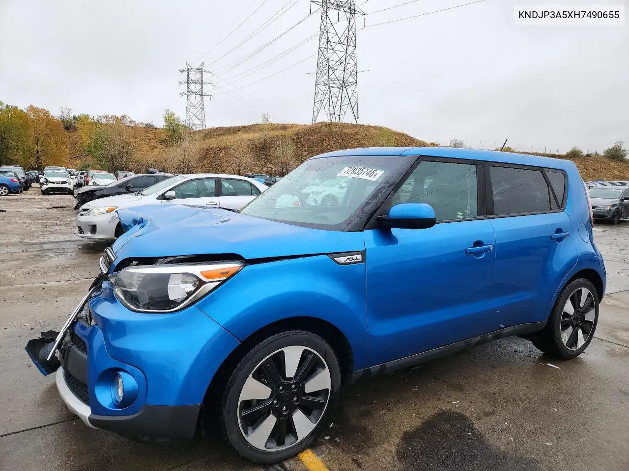 KIA SOUL 2017, VIN KNDJP3A5XH7490655