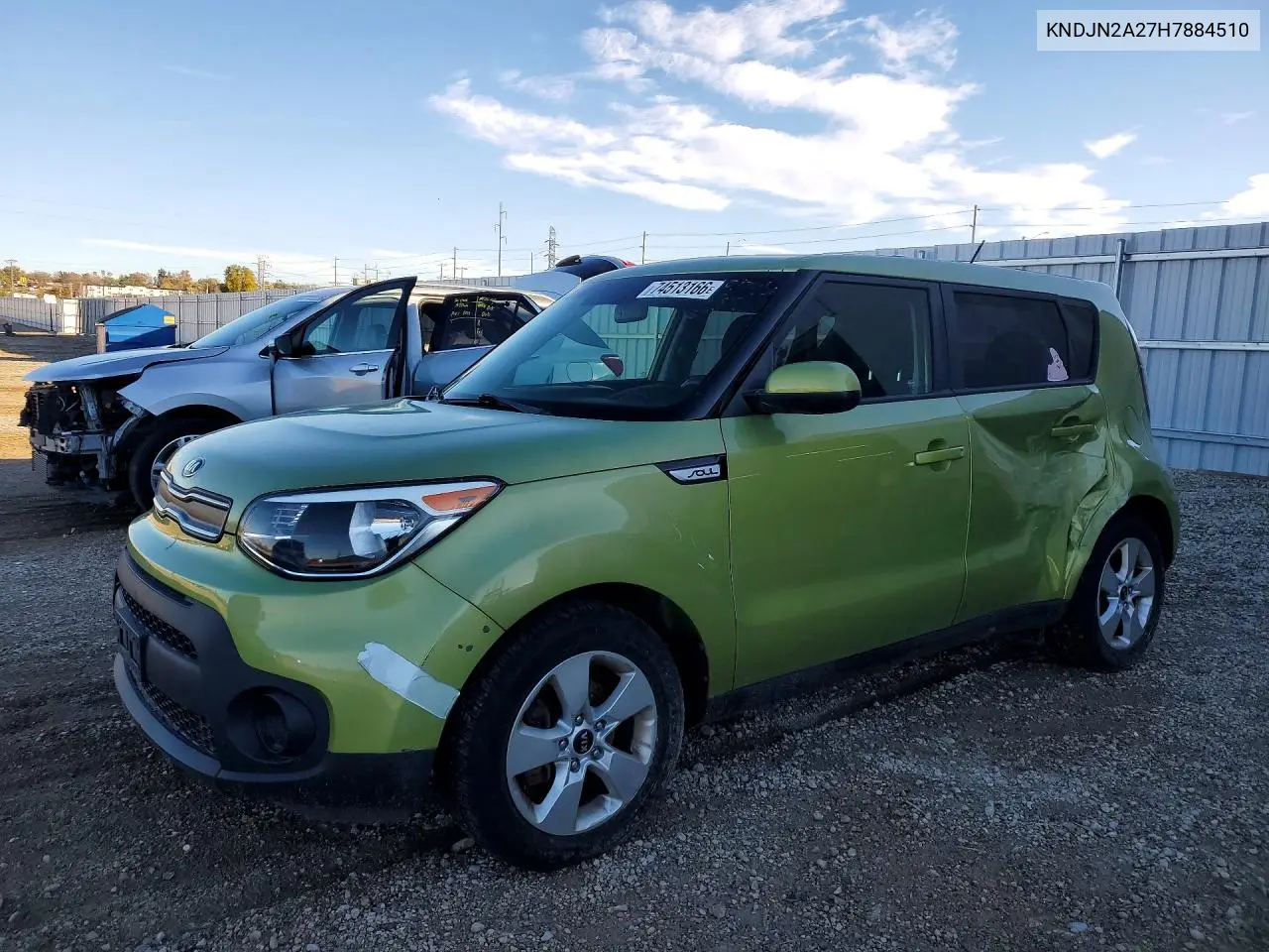 KIA SOUL 2017, VIN KNDJN2A27H7884510