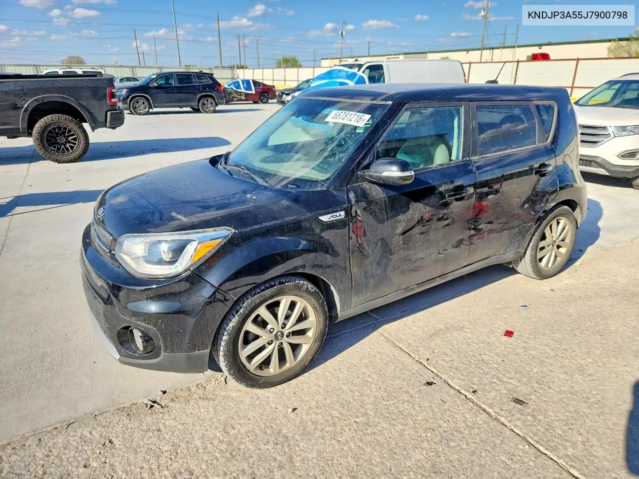 KIA SOUL 2018, VIN KNDJP3A55J7900798