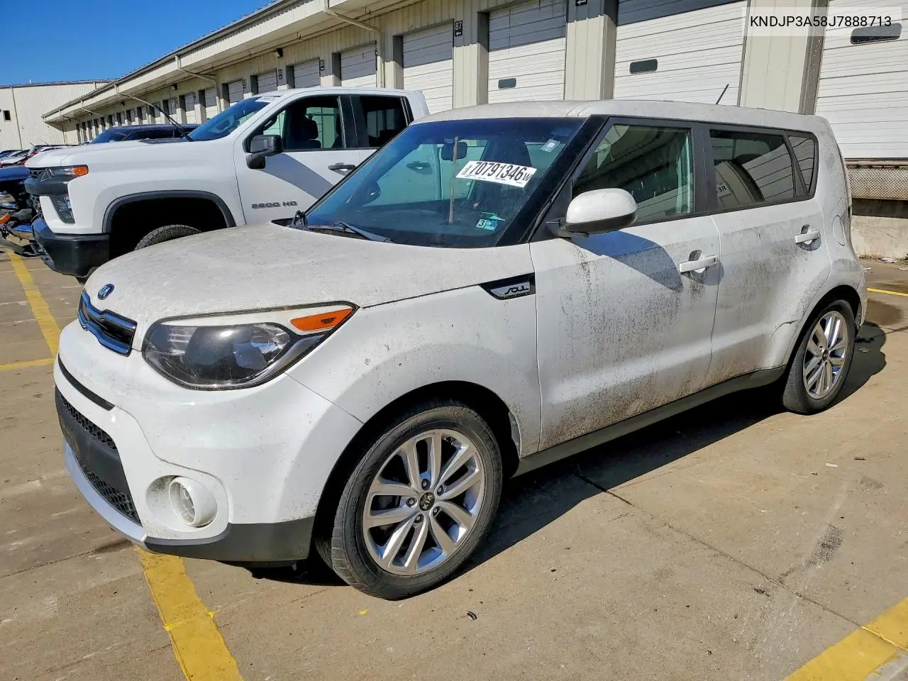 KIA SOUL 2018, VIN KNDJP3A58J7888713