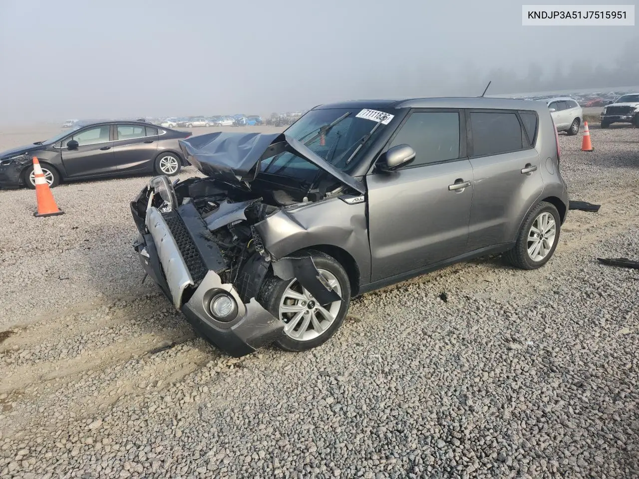 KIA SOUL 2018, VIN KNDJP3A51J7515951