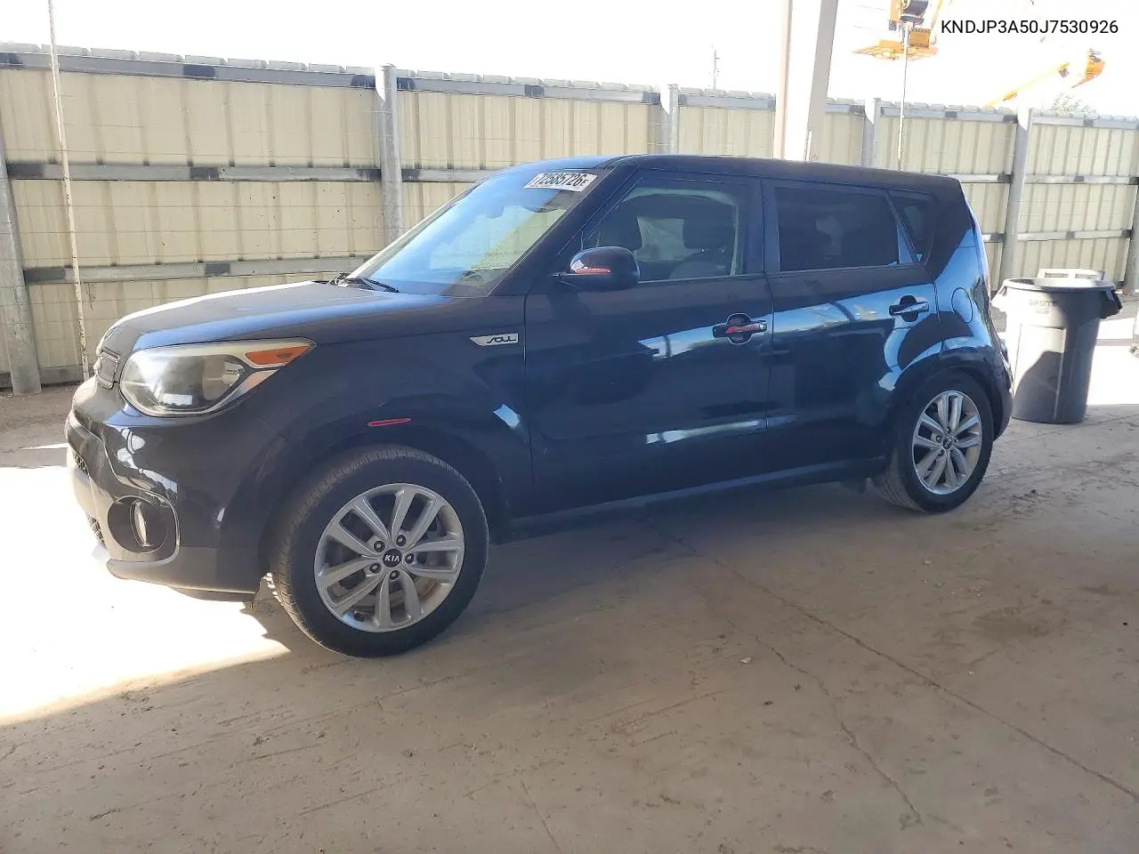 KIA SOUL 2018, VIN KNDJP3A50J7530926