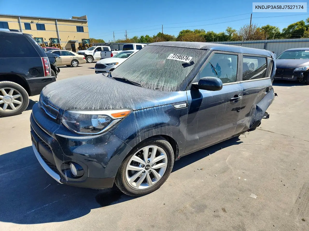 KIA SOUL 2018, VIN KNDJP3A58J7527174