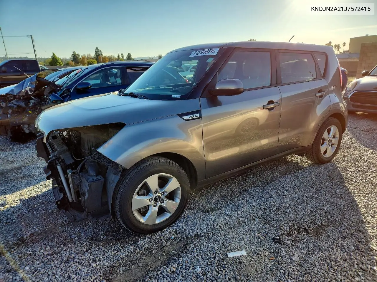 KIA SOUL 2018, VIN KNDJN2A21J7572415