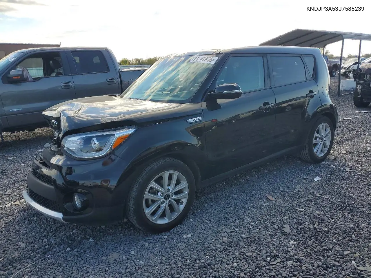 KIA SOUL 2018, VIN KNDJP3A53J7585239