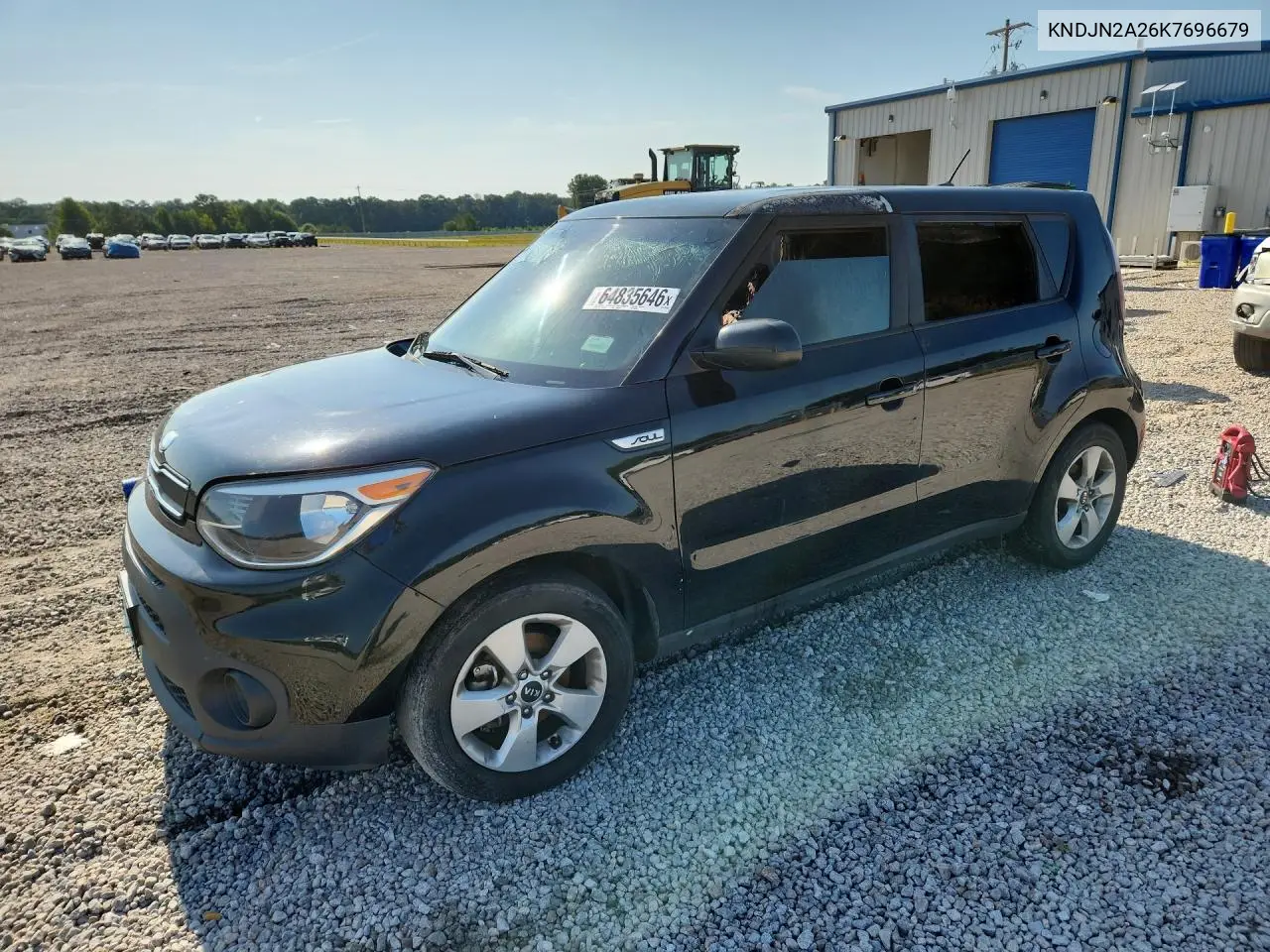KIA SOUL 2019, VIN KNDJN2A26K7696679