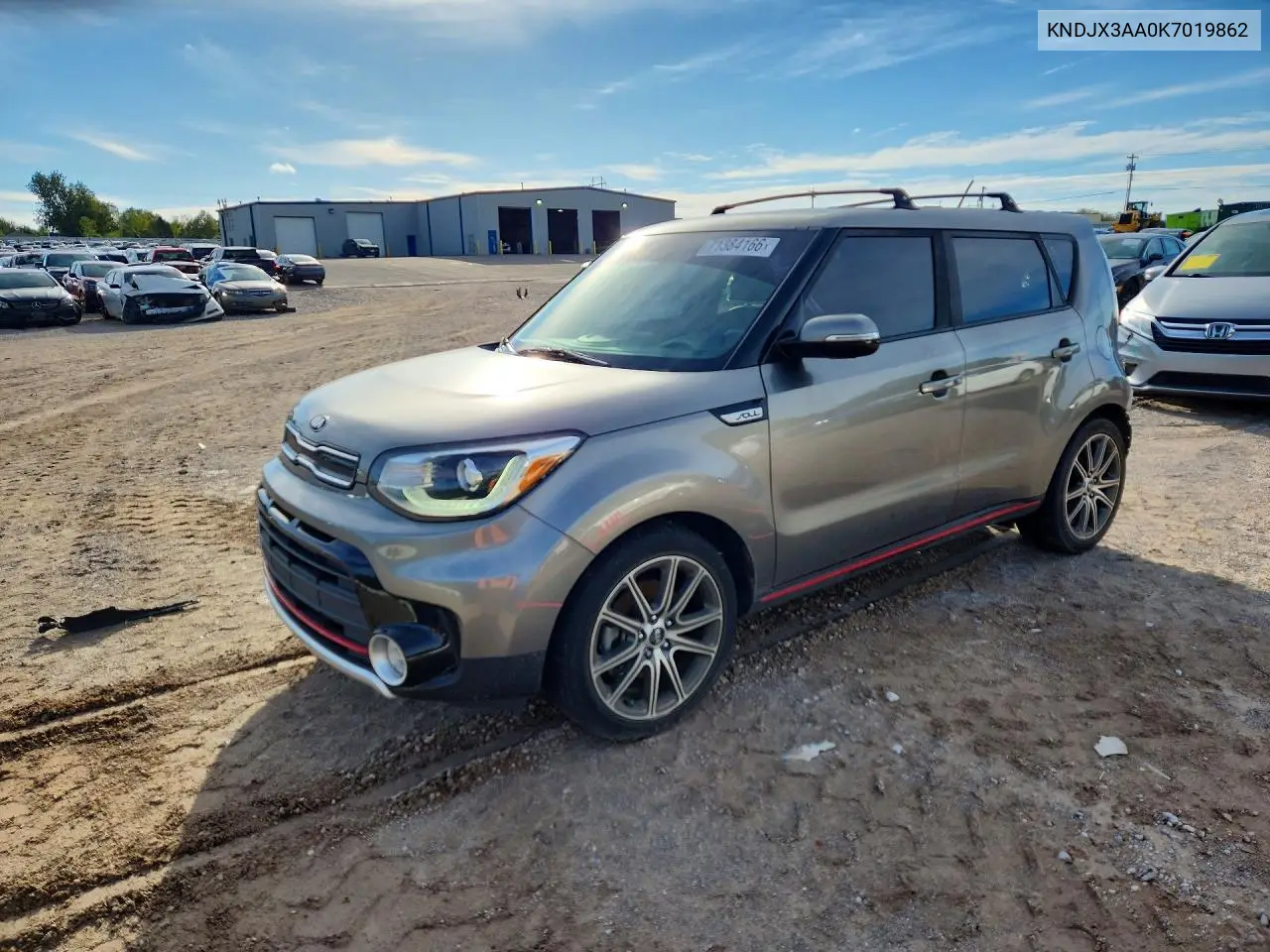KIA SOUL 2019, VIN KNDJX3AA0K7019862