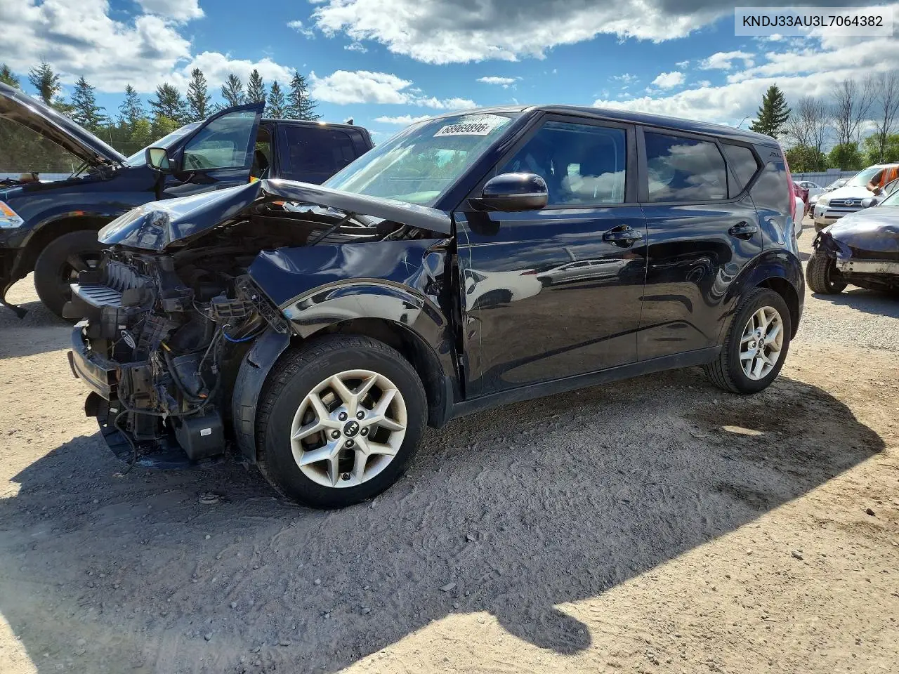 KIA SOUL 2020, VIN KNDJ33AU3L7064382