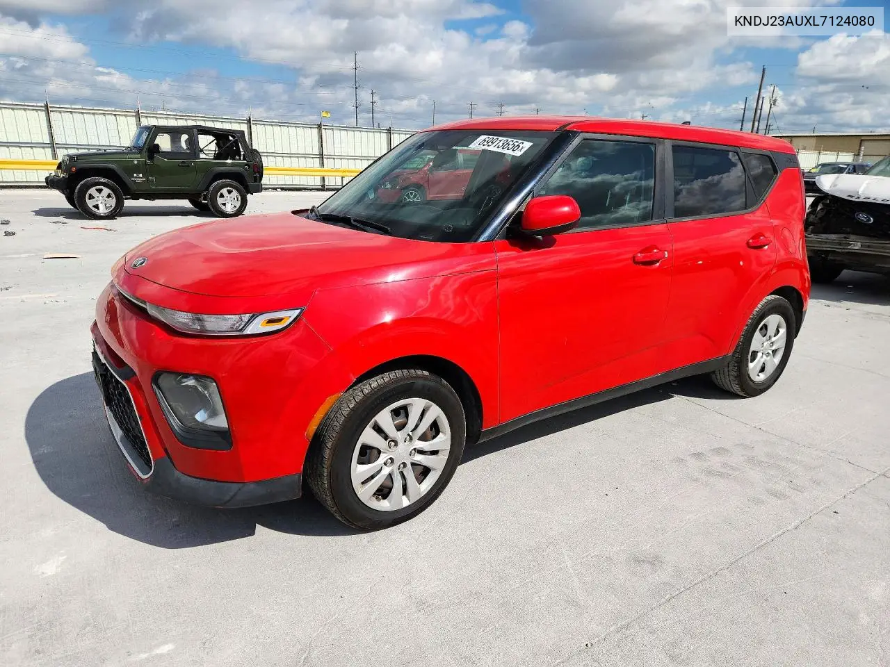 KIA SOUL 2020, VIN KNDJ23AUXL7124080