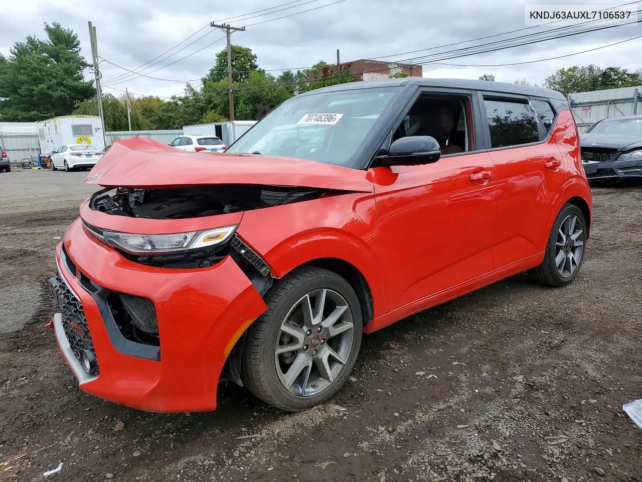 KIA SOUL 2020, VIN KNDJ63AUXL7106537