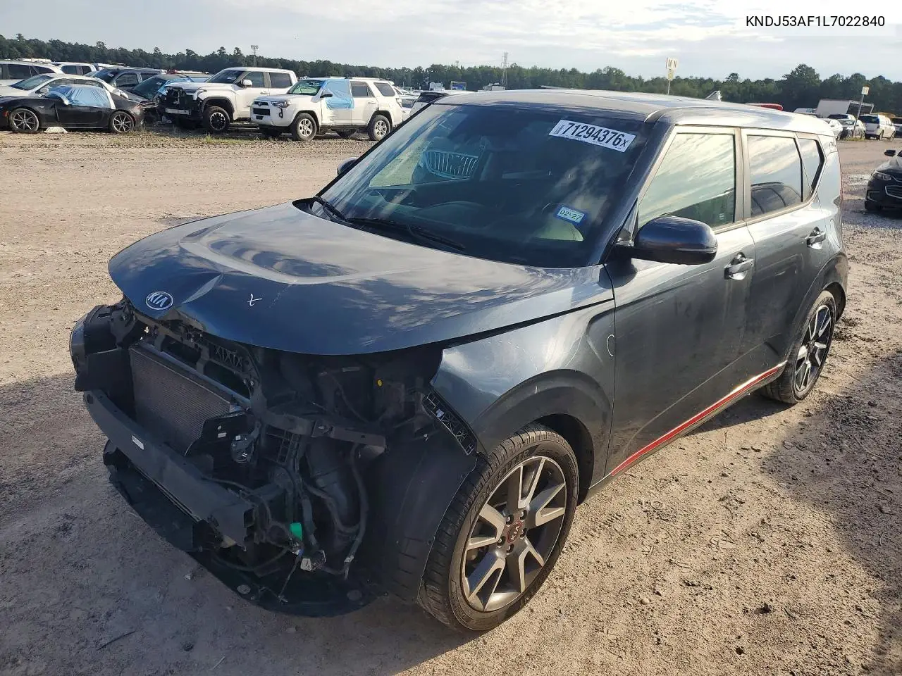 KIA SOUL 2020, VIN KNDJ53AF1L7022840
