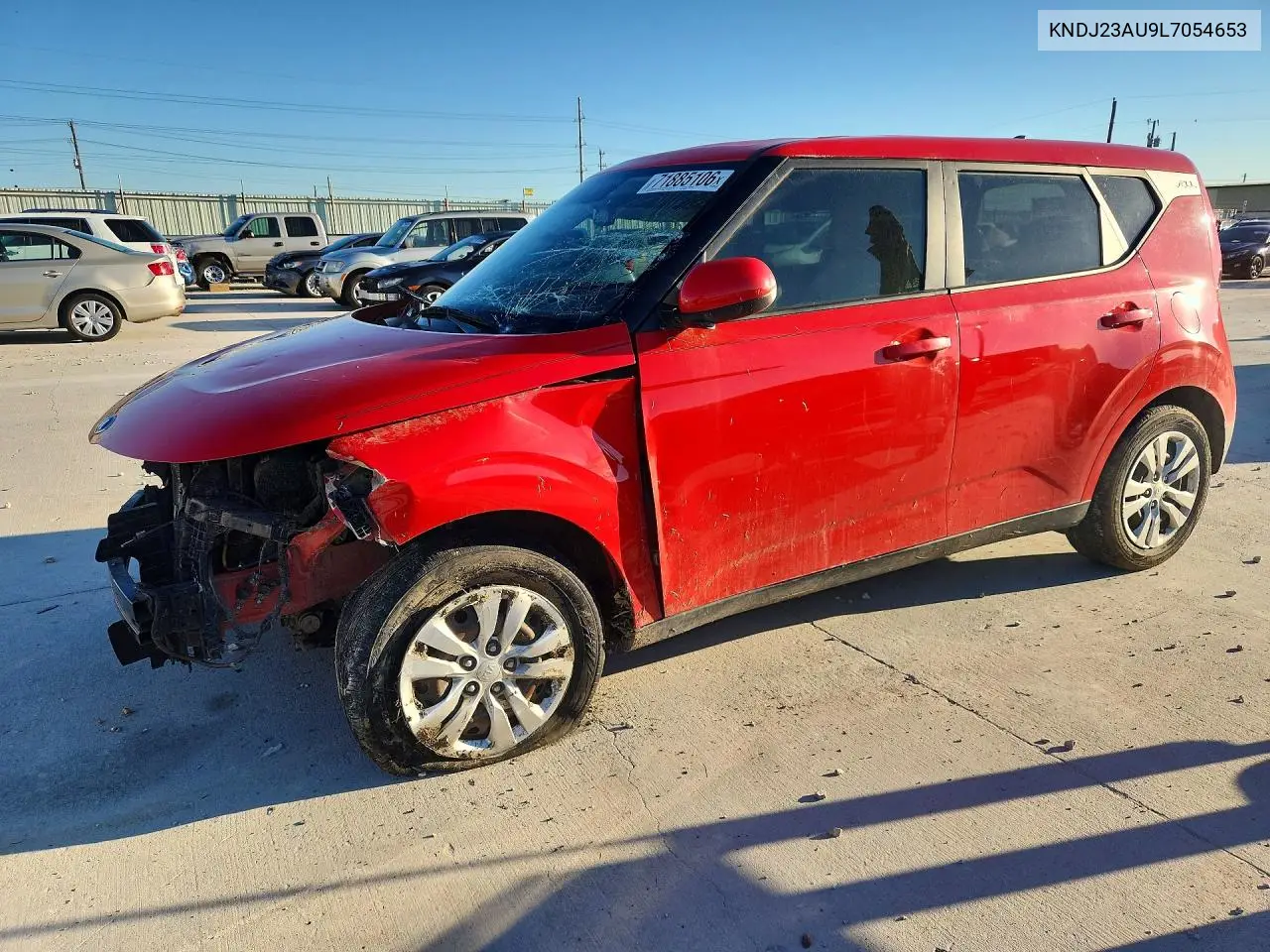 KIA SOUL 2020, VIN KNDJ23AU9L7054653