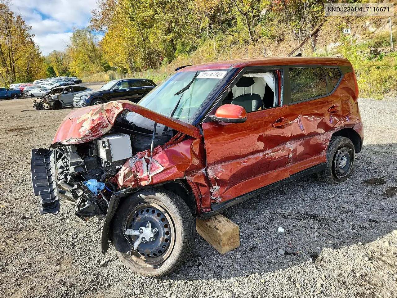 KIA SOUL 2020, VIN KNDJ23AU4L7116671