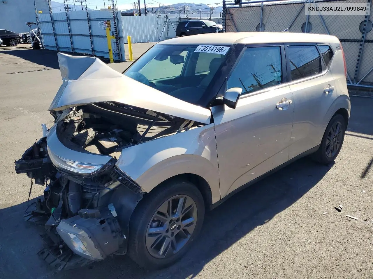 KIA SOUL 2020, VIN KNDJ33AU2L7099849