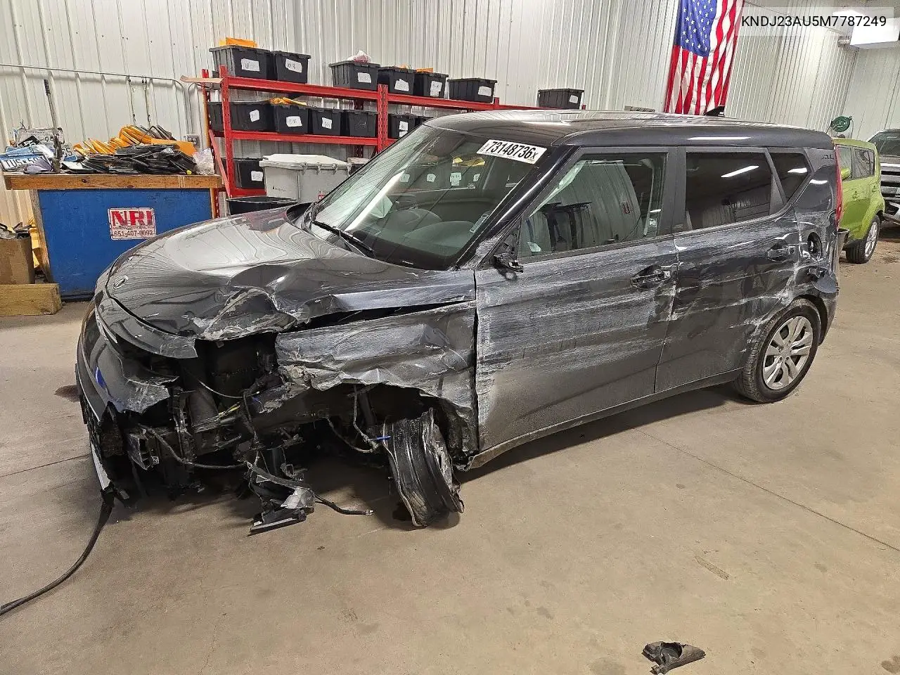 KIA SOUL 2021, VIN KNDJ23AU5M7787249