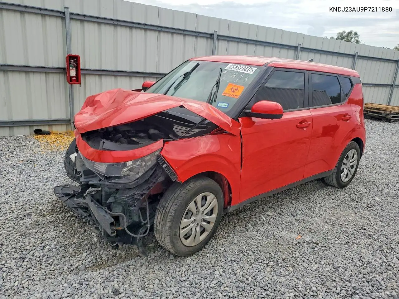 KIA SOUL 2023, VIN KNDJ23AU9P7211880